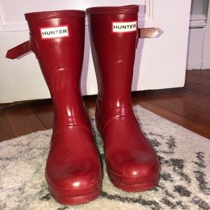 ❣️Red short HUNTER BOOTS❣️